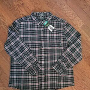 NWT XL  Eddie Bauer plaid flannel shirt